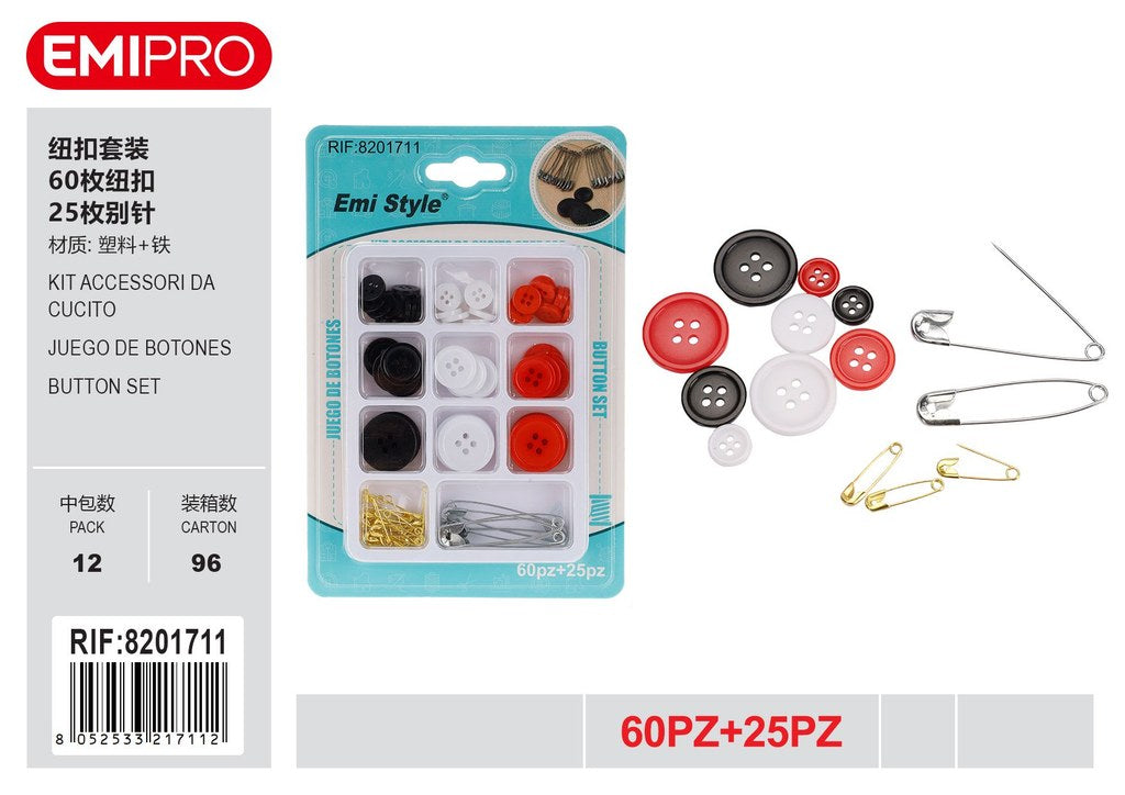 Kit Accessori Da Cucito 85Pz Ass