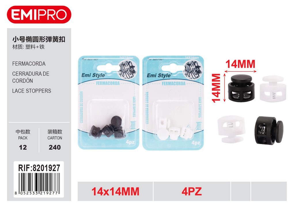 Fermacorda 14*14mm 4Pz