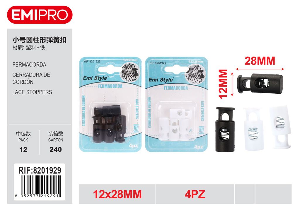 Fermacorda 12*28mm 4Pz