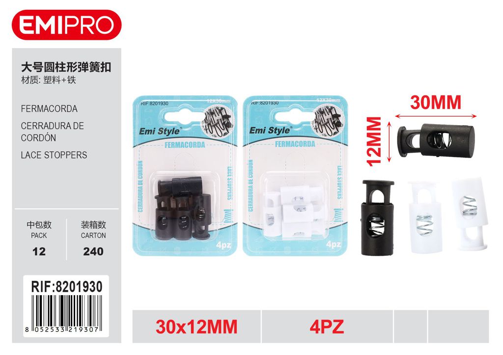 Fermacorda 12*30mm 4Pz