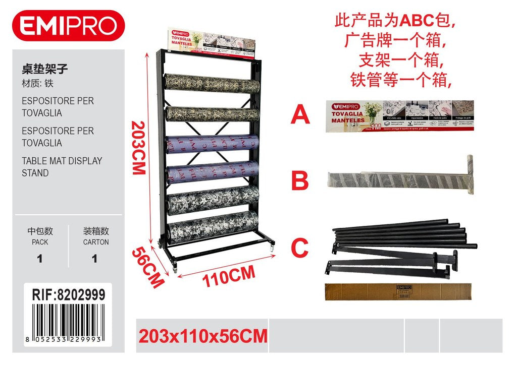 Espositore Per Tovaglia 203*110*56cm