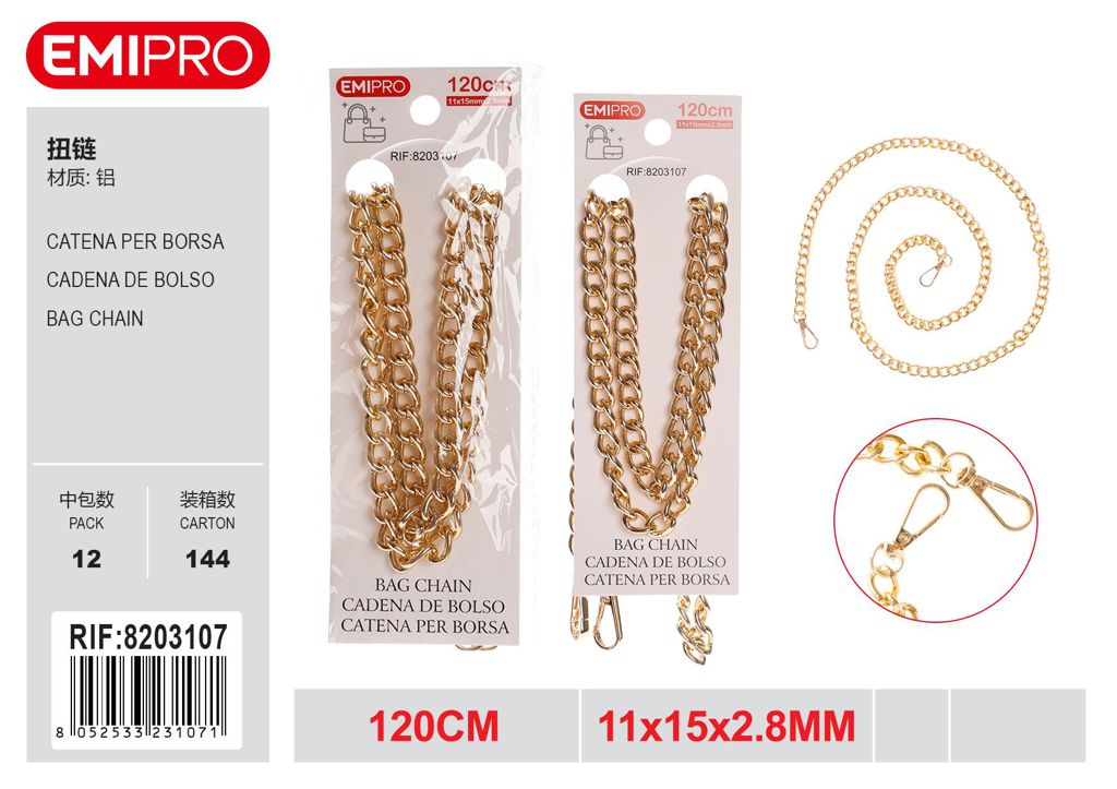 Catena Borsa 120cm 11*15mm*2.8mm