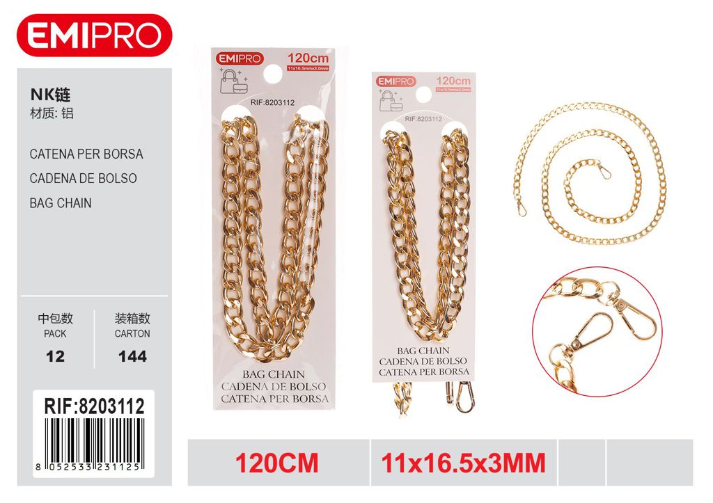 Catena Borsa 120cm 11*16.5mm*3.0mm