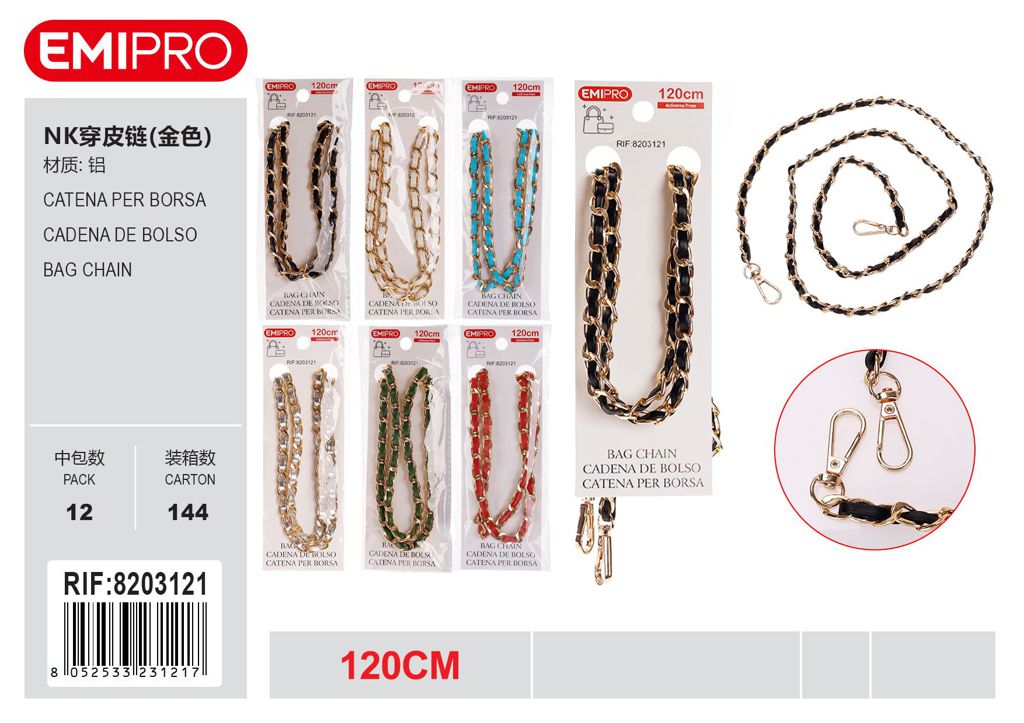 Catena Per Borsa 120cm 4*5*7mm