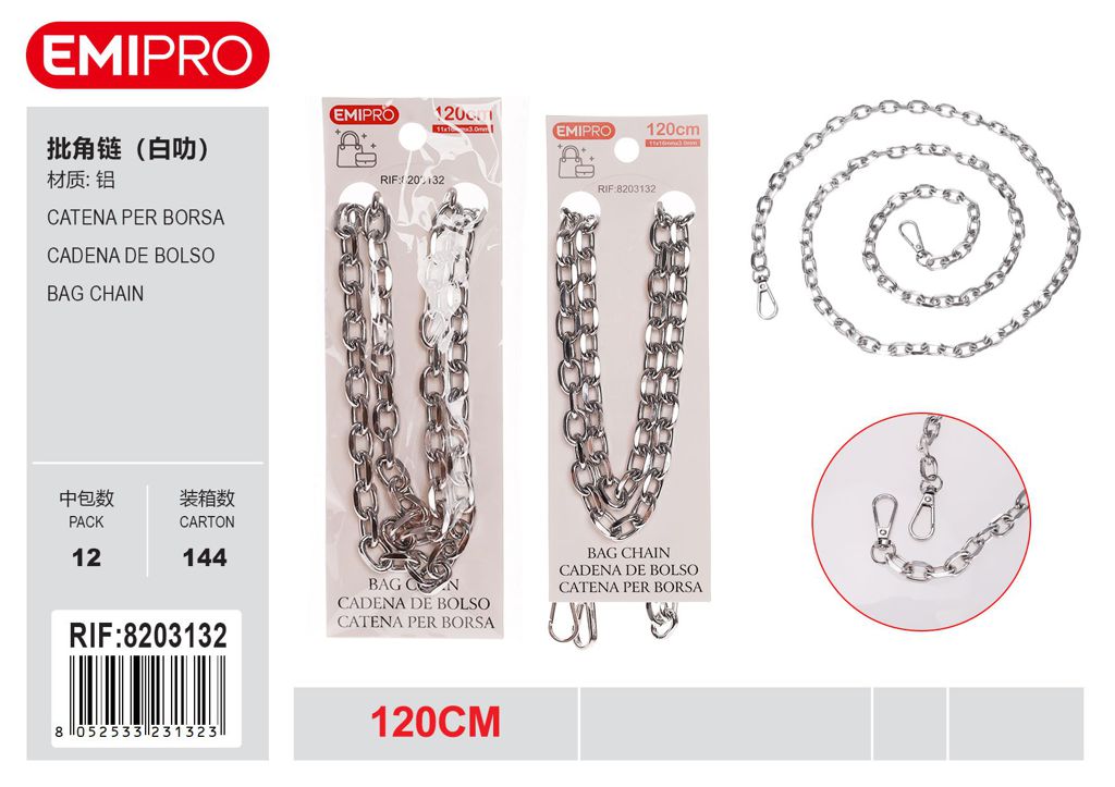 Catena Per Borsa 120cm 11*16mm*3.0mm