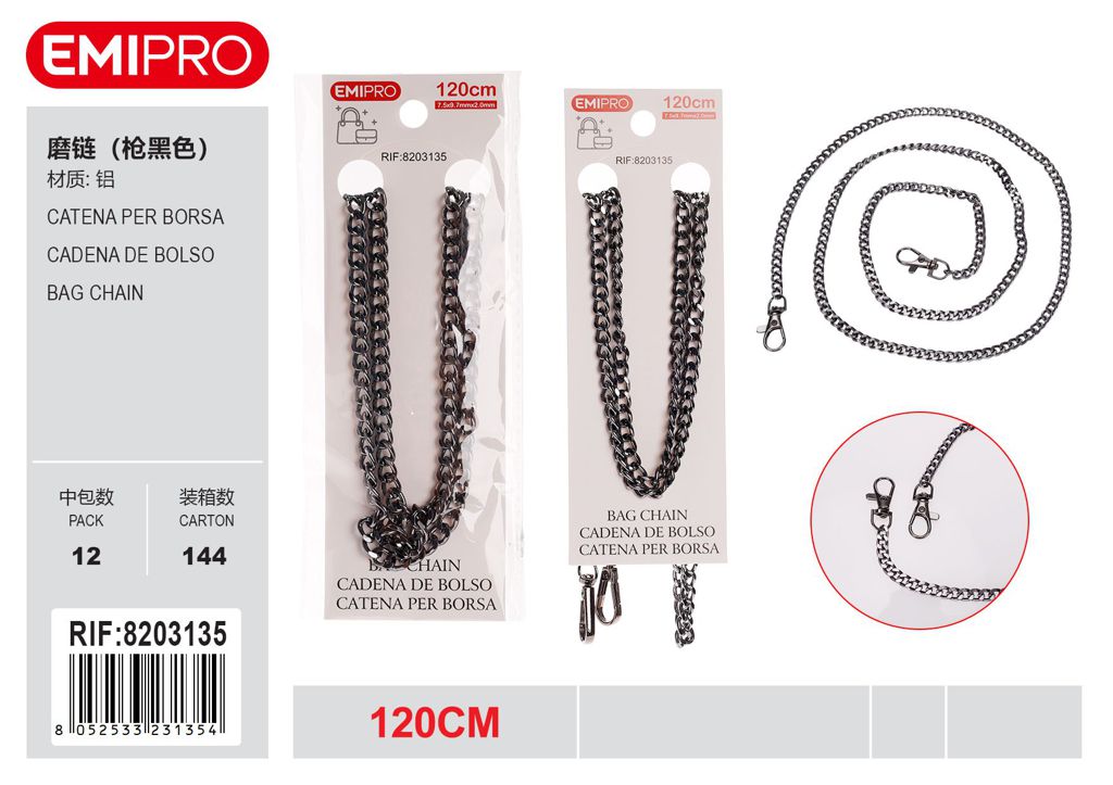 Catena Per Borsa 120cm 7.5*9.7mm*2.0mm