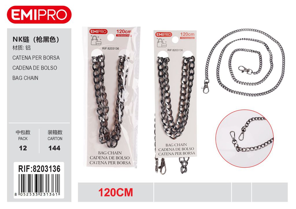 Catena Per Borsa 120cm 10*15mm*2.4mm