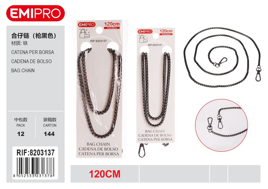 Catena Per Borsa 120cm 3*4*5mm