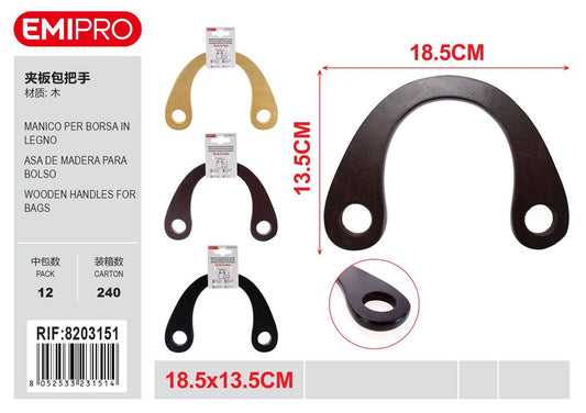 Mancio Per Borsa In Legno 18.5*13.5cm