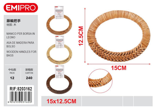 Mancio Per Borsa In Legno 15*12.5cm