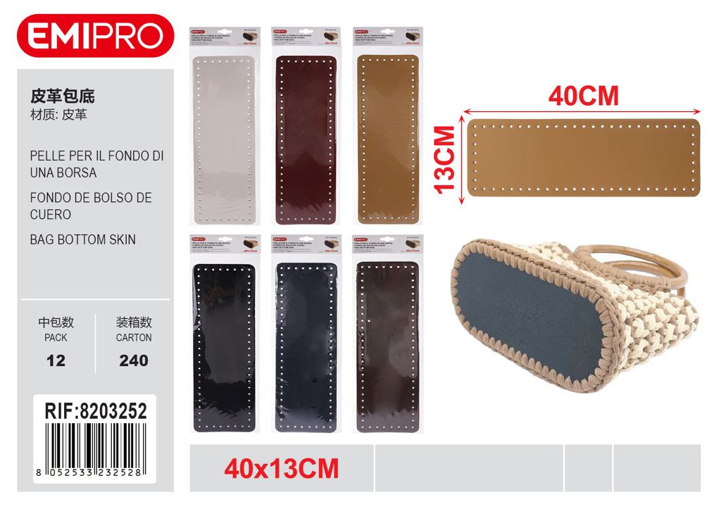 Pelle Per Il Fondo Di Una Borsa 40*13cm