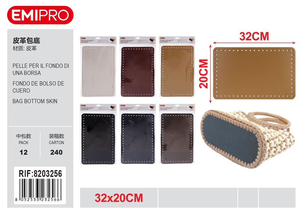 Pelle Per Il Fondo Di Una Borsa 32*20cm