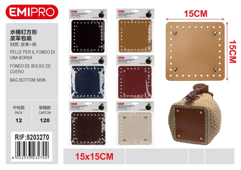 Pelle Per Il Fondo Di Una Borsa 15*15cm