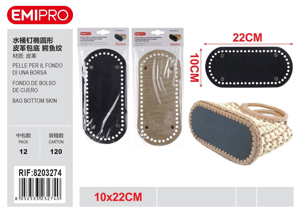 Pelle Per Il Fondo Di Una Borsa 10*22cm