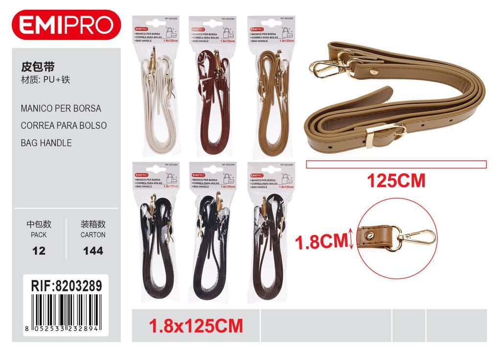 Manico Per Borsa Ass 1.8*125cm