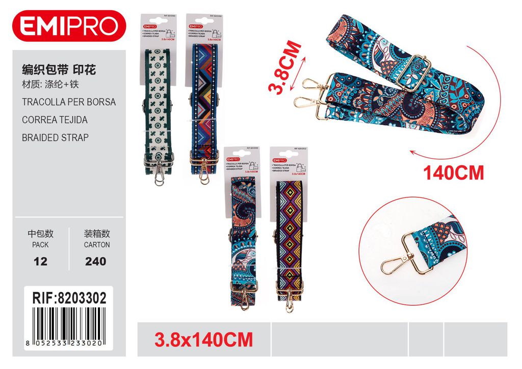 Tracolla Per Borsa 3.8*140cm