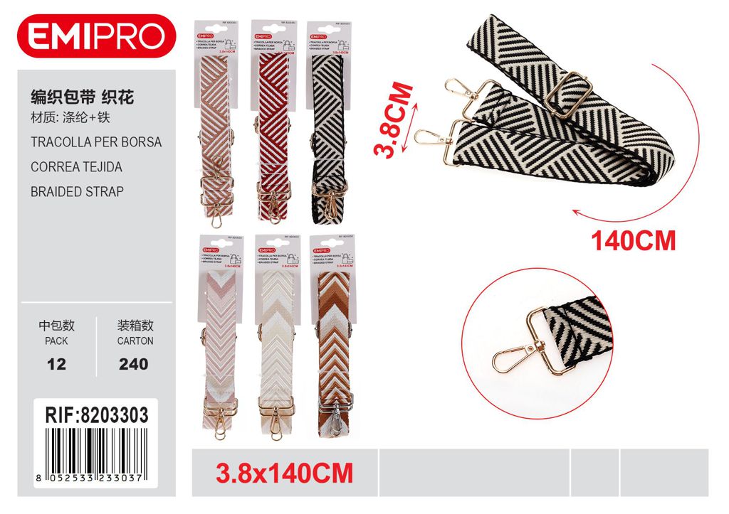Tracolla Per Borsa 3.8*140cm