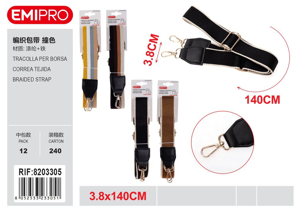 Tracolla Per Borsa 3.8*140cm