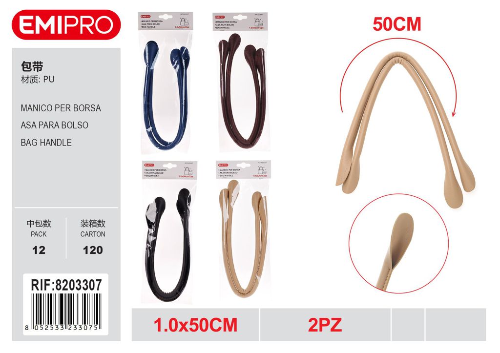 Manico Per Borsa 1.0*50cm 2Pz