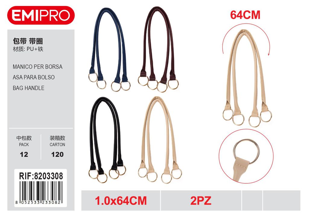 Manico Per Borsa 1.0*64cm 2Pz