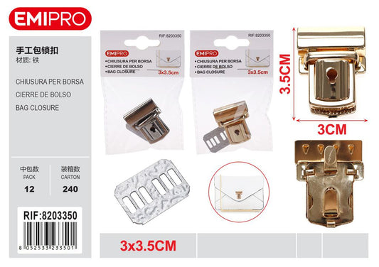 Chiusura Per Borsa 3*3.5cm