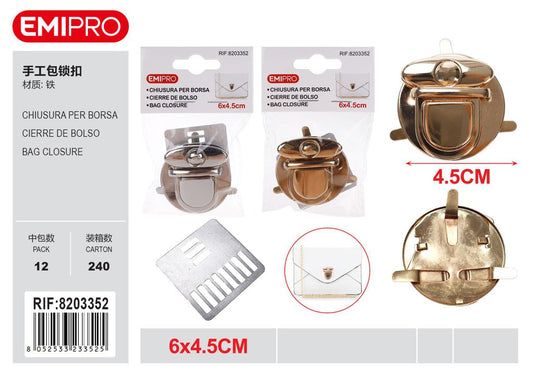 Chiusura Per Borsa 6*4.5cm