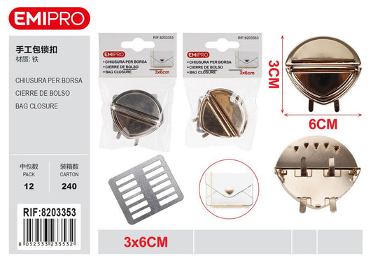 Chiusura Per Borsa 3*6cm