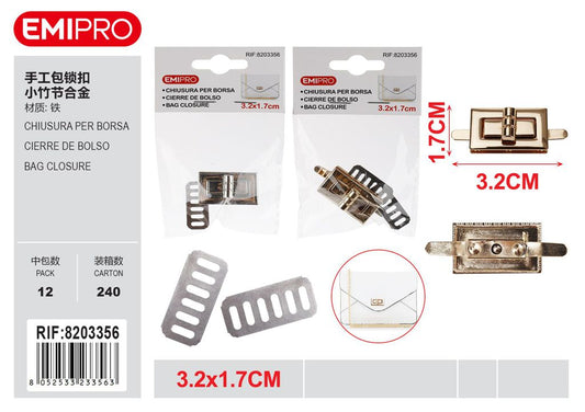 Chiusura Per Borsa 3.2*1.7cm