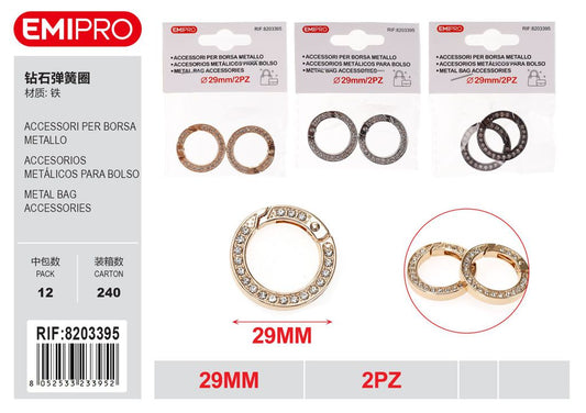 Accessori Per Borsa Metallo 29mm 2Pz