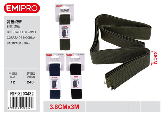 Cinghia Dello Zaino 3.8cm*3M