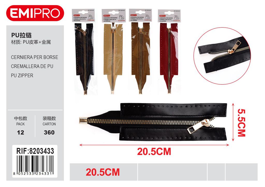 Cerniera Per Borse 20.5cm