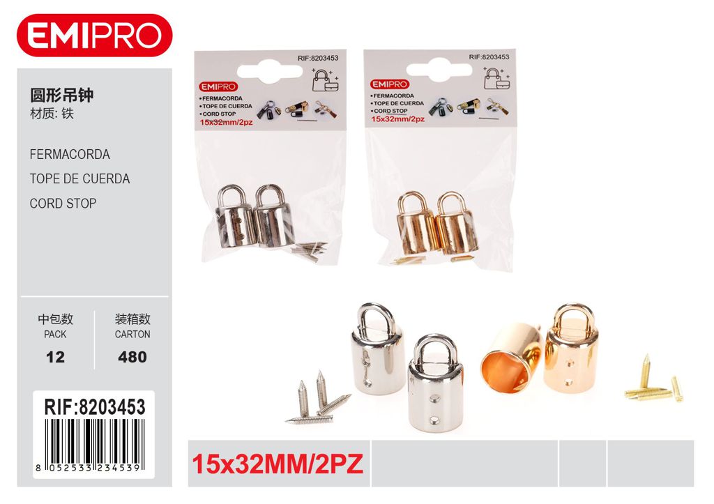 Fermacorda 15*32mm 2Pz