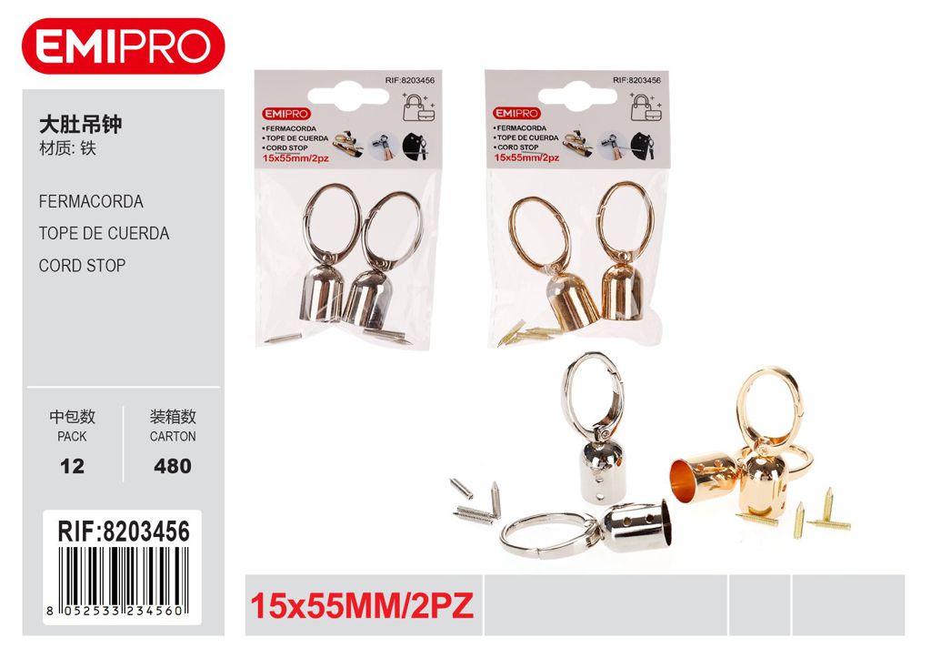 Fermacorda 15*55mm 2Pz