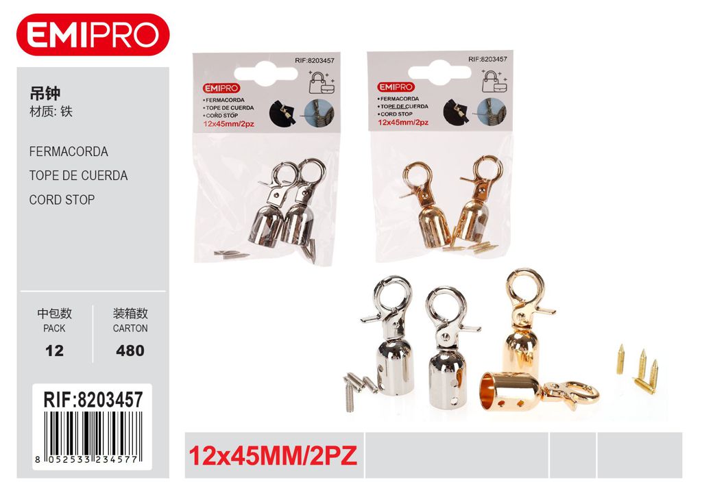 Fermacorda 12*45mm 2Pz