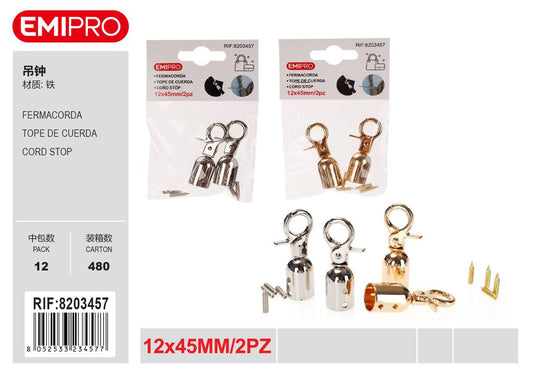 Fermacorda 12*45mm 2Pz