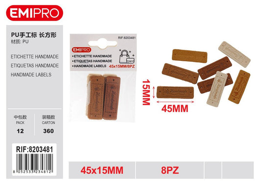 Etichette Handmade 45*15mm 8Pz