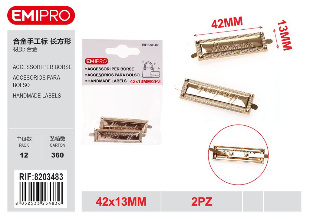 Accessori Per Borse 42*13mm 2Pz