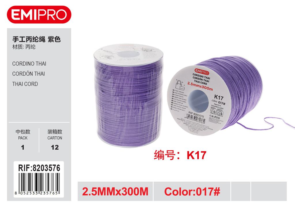 Cordino Thai 2.5mm*300M