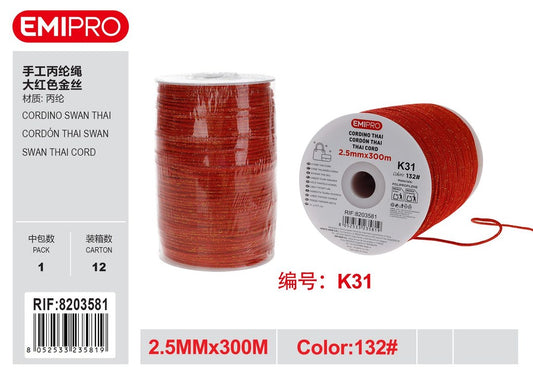 Cordino Swan Thai 2.5mm*300M