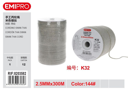 Cordino Swan Thai 2.5mm*300M