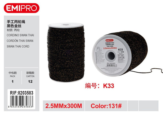 Cordino Swan Thai 2.5mm*300M