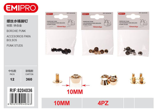 Borchie Punk 10mm 4Pz
