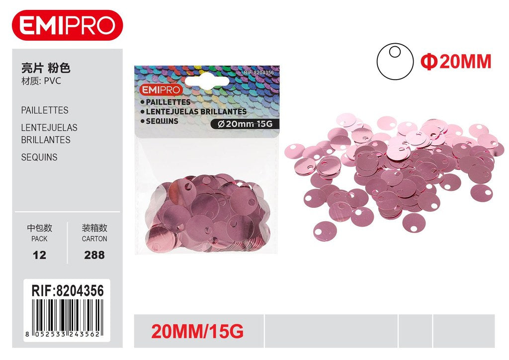Paillettes 20mm 15G