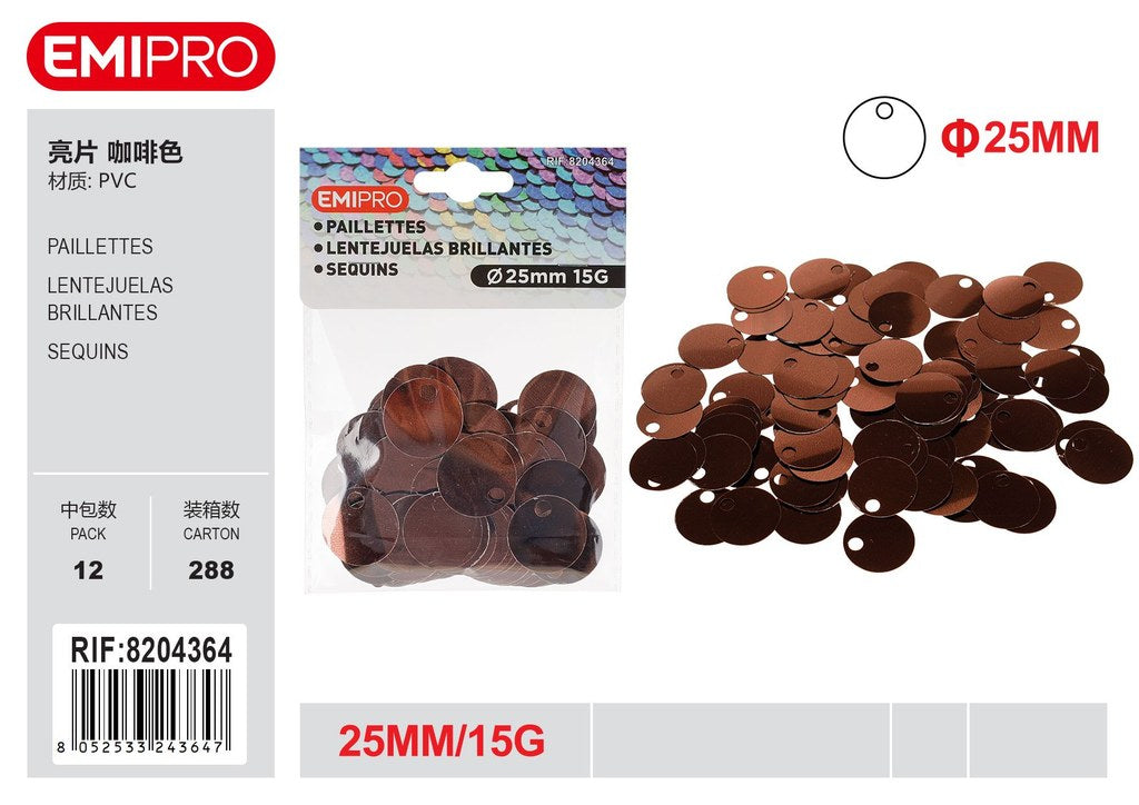 Paillettes 25mm 15G