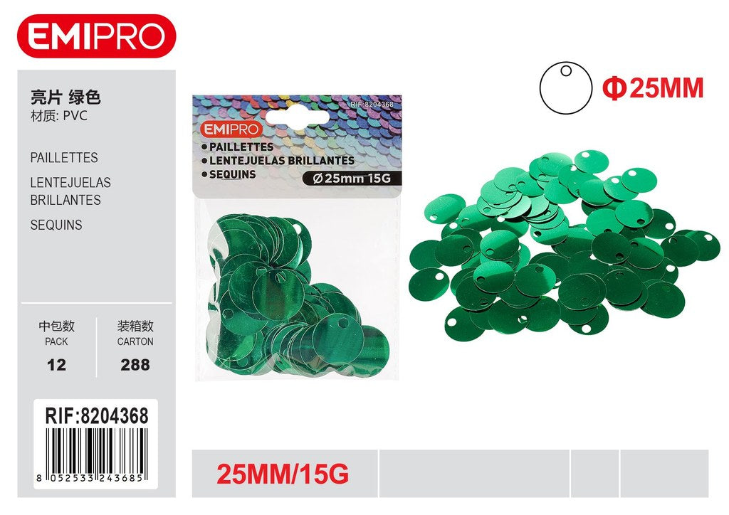 Paillettes 25mm 15G