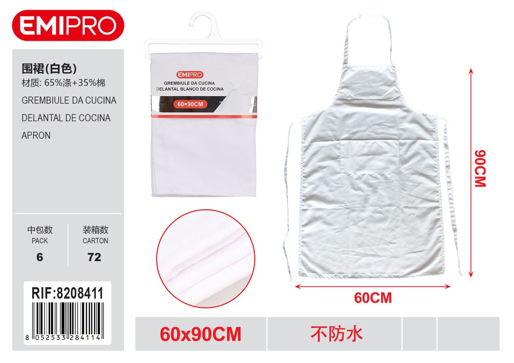 Grembiule Da Cucina 60*90cm