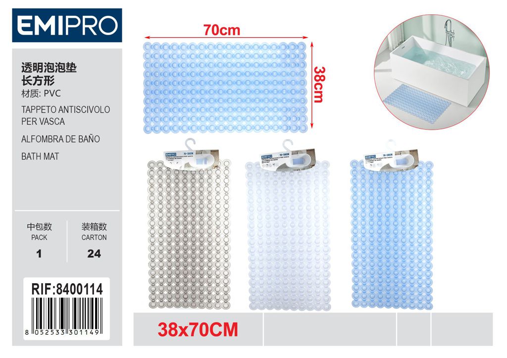 Tappeto Antiscivolo Per vasca 70*38cm