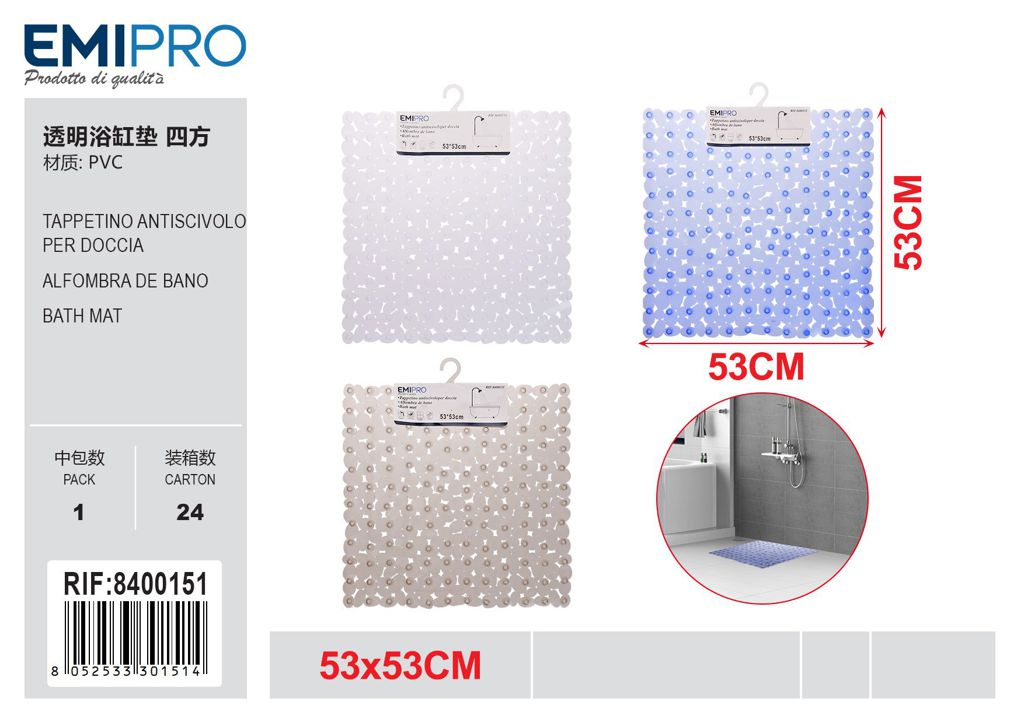 Tappeto Antiscivolo Per Doccia 50*50cm