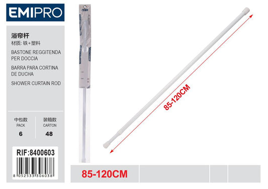 Bastone Reggitenda Per Doccia 85-120cm