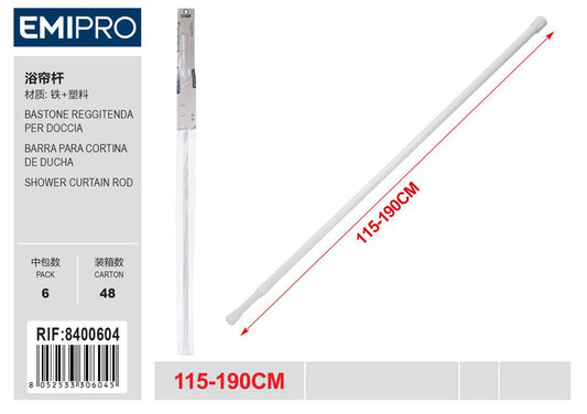Bastone Reggitenda Per Doccia 115-190cm